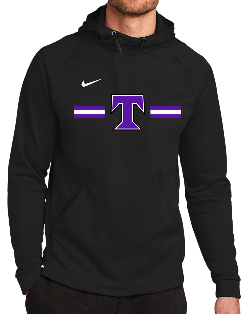 Trinity 3 Stripe w/ Trinity T Nike Hoodie Youth & Adult Apparel